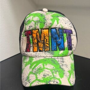 Nickelodeon Multicolor Graphic Trucker Hat with Green Paint Splatter